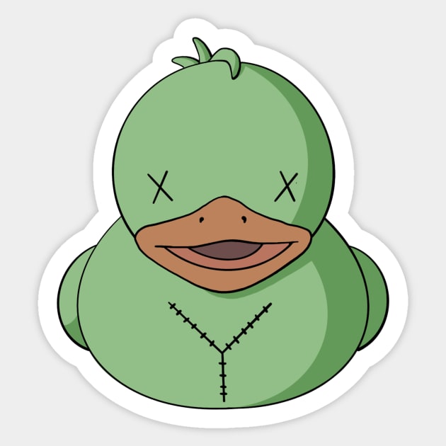 Zombie Rubber Duck Sticker by Alisha Ober Designs